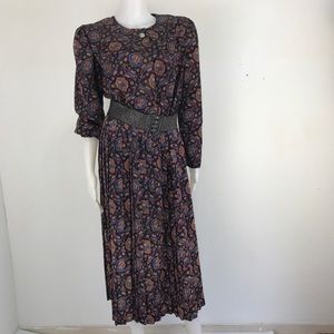 Lady Carol vintage dress size 12 paisley